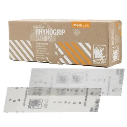 Indasa Rhynogrip Mesh Vacuum Sanding Strips – 2.75" × 7.75", Compatible With Line-Vac Systems 1