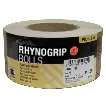 Indasa Rhynogrip Plusline Grip Sanding Rolls – 2.75 In Width, 1095 Series 1