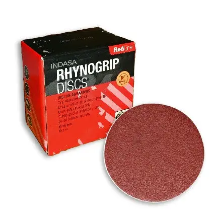 Indasa Rhynogrip Redline 3-Inch Solid Sanding Discs – 320 Grit Series 1