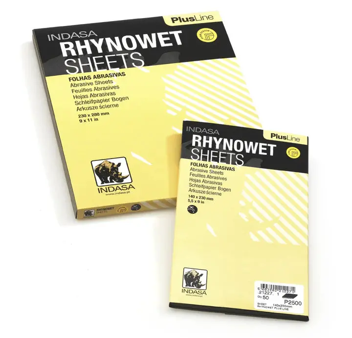 Indasa Rhynowet Wet Sanding Sheets – Plusline 1 & 2 Series 1