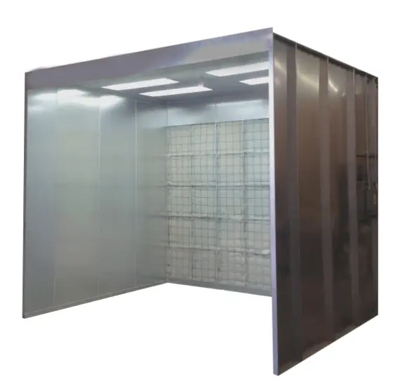 Industrial Open-Face Paint Spray Booth – Ventilated Enclosure 1