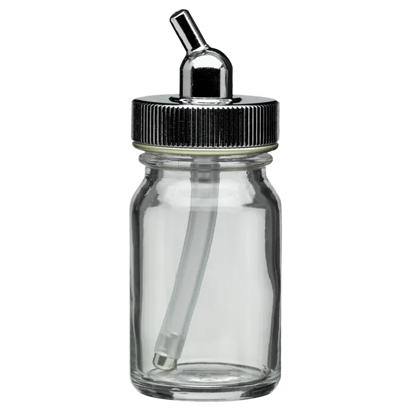 Iwata 0.75 Oz Glass Bottle Set (Part No. I4052) For Airbrush Use 1