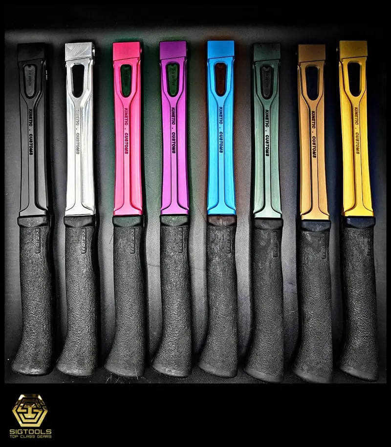 Kinetic Customs Raptor Aluminum Hammer Handle With Textured Black Grip 1