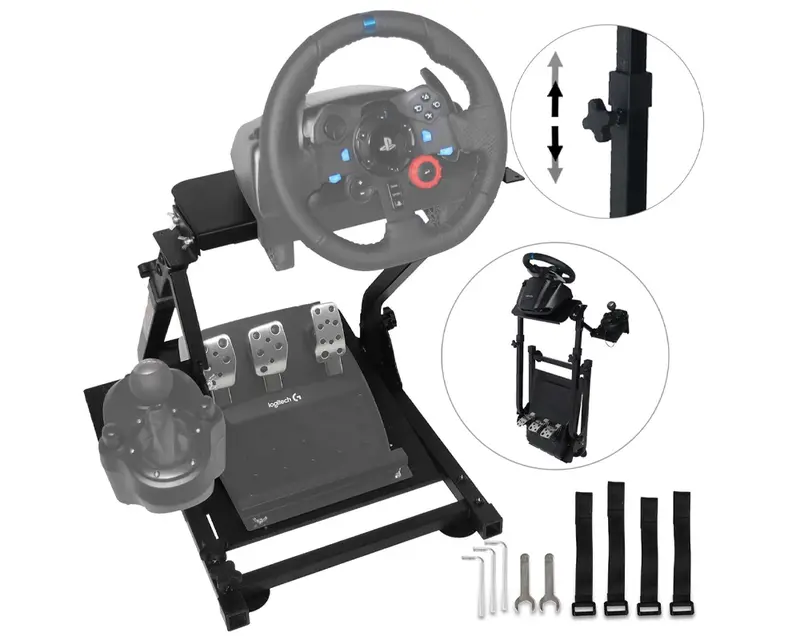 Logitech G29 & Thrustmaster-Compatible Gaming Wheel Stand For Racing Simulators 1