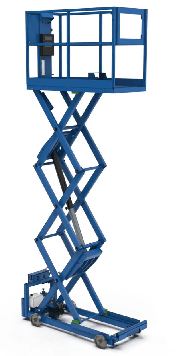 Lpi Rail-Guided Scissor Platform Lift – Lpst Series Stable Elevated Work Platform 1