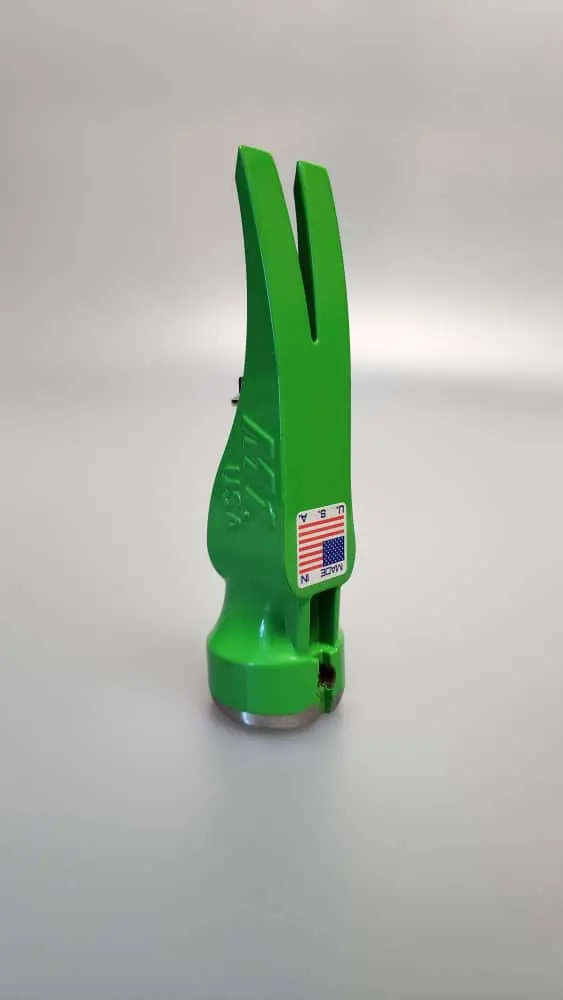 M1 15 Oz Smooth-Face Framing Hammer Head – Green Finish 1