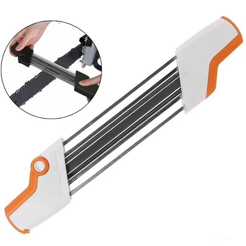 Manual Chainsaw Chain Sharpening Tool – Precision File Guide For Quick Resharpening 1