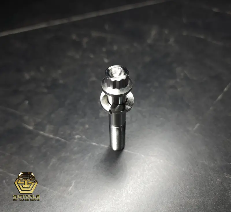 Martinez 12-Point Titanium Bolt With Washer For M1 & M4 Steel Heads 1