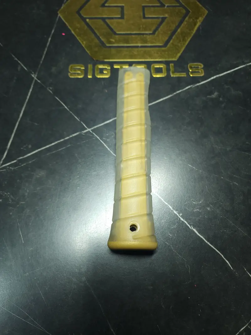 Martinez M1/M4 Grip Replacement – Clear Overlay With Gold Insert Accent 2