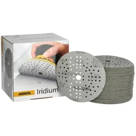 Mirka Iridium 5-Inch 89-Hole Grip Sanding Discs – 24–5Mh Series 1