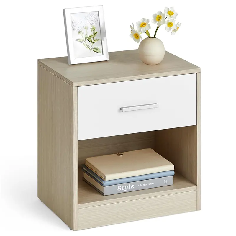 Modern Bedside Table With Drawers – Compact Nightstand For Small Spaces 2