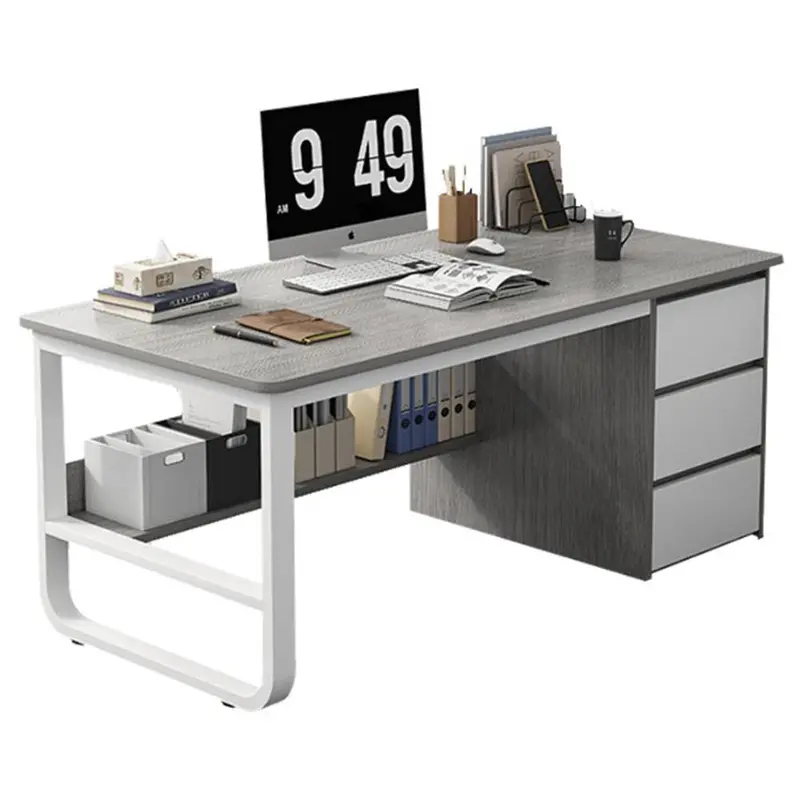 Modern L-Shaped Computer Desk With Cable Management 1