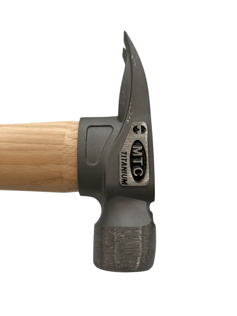 Mtctool 10Oz Titanium D-Nose Finish Hammer – 14" Wood Handle For Detail Work 1