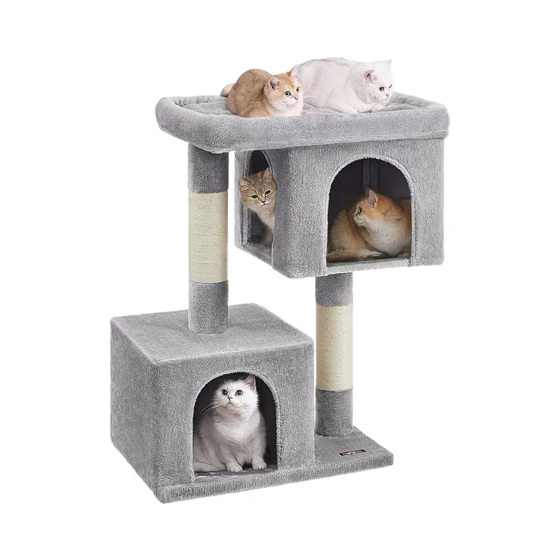 Multi-Level Cat Tree Tower With Scratching Posts And Perches 1