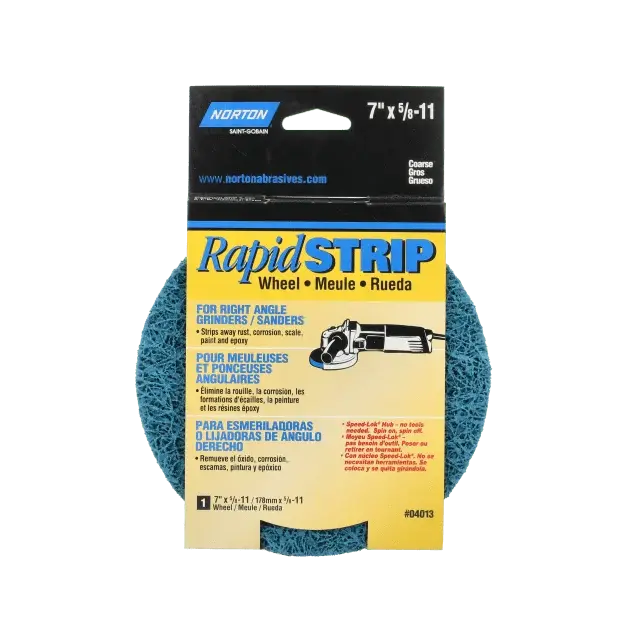 Norton Rapid Strip Ao Non-Woven Depressed Center Disc With Arbor Thread 1