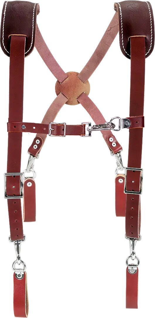 Occidental Leather Premium Work Suspenders – Full-Grain Leather Construction 1