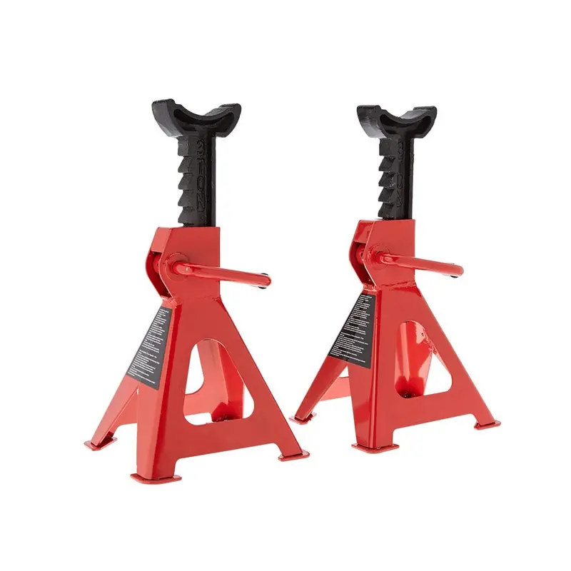Pair Of 3-Ton Steel Axle Stands For Vehicle Maintenance And Lifting 1