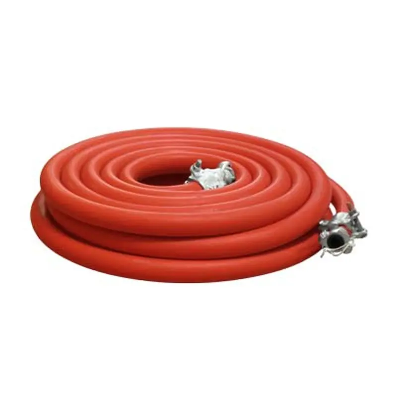 Pirate 1" Red Air Hose Assembly With Industrial Couplings 1