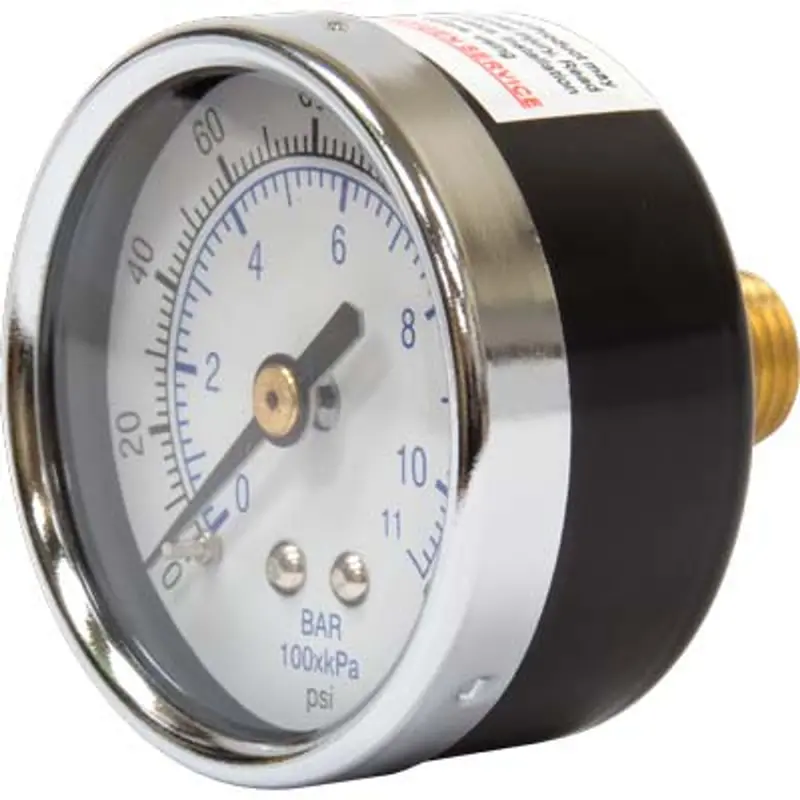 Pirate Brand 0–160 Psi Back-Mount Pressure Gauge – 1/4" Npt Connection 1