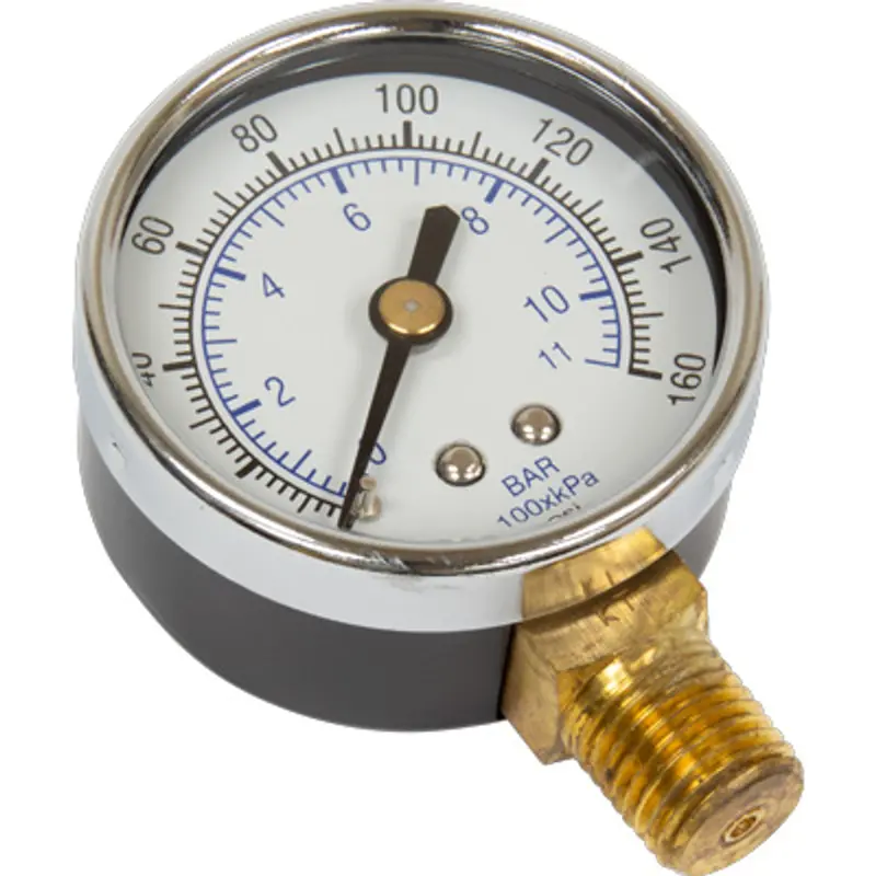 Pirate Brand 0–160 Psi Bottom-Mount Pressure Gauge For Airline Filters 1