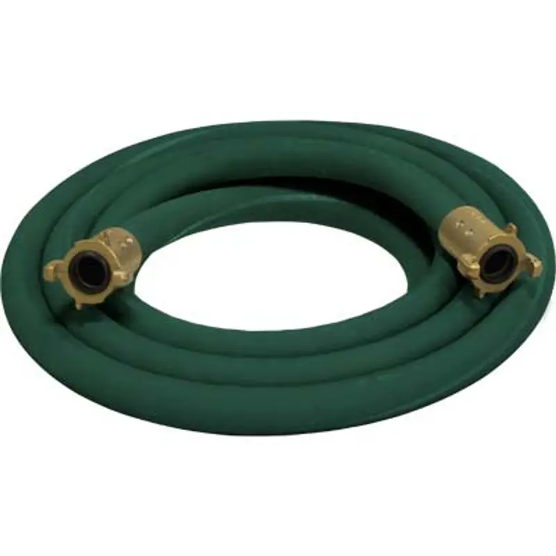 Pirate Brand 1-1/2" Green Blast Hose Extension – Big Gun Full Flow With Brass Fittings 1