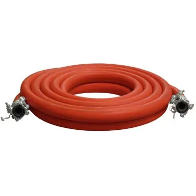 Pirate Brand 1-1/2 In Red Air Hose Assembly With Couplings 1