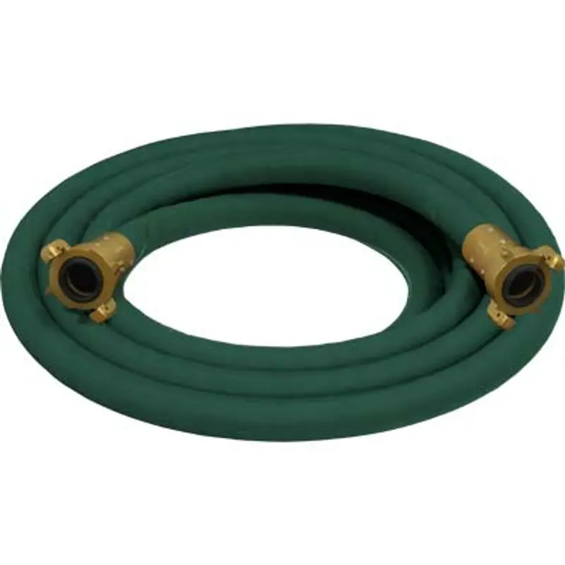 Pirate Brand 1-1/4" Green Blast Hose Extension – Big Gun Full Flow With Brass Fittings 1