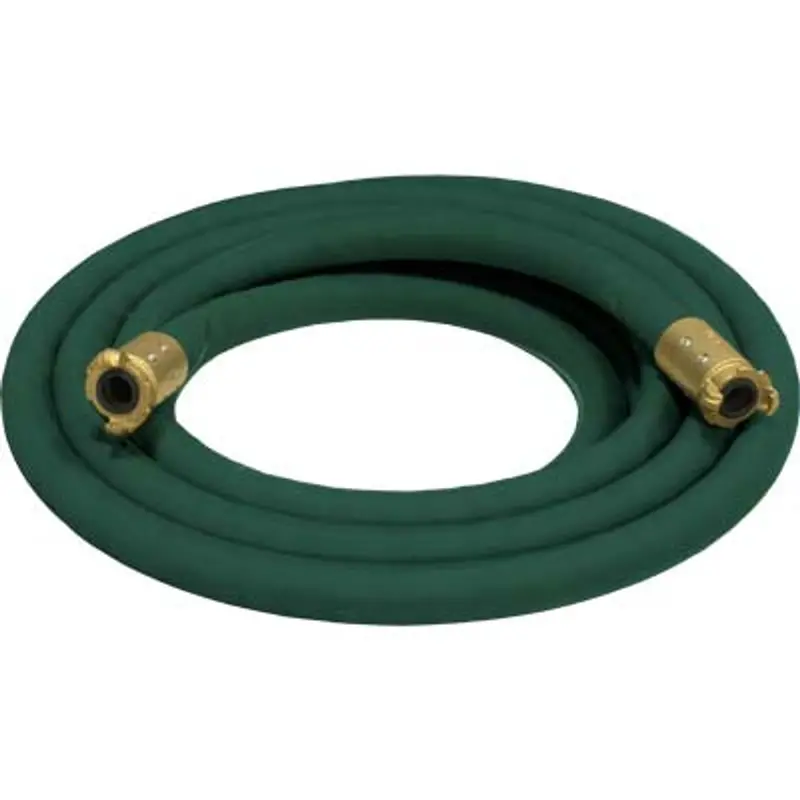Pirate Brand 1-1/4" Green Blast Hose Extension With Brass End Couplings 1