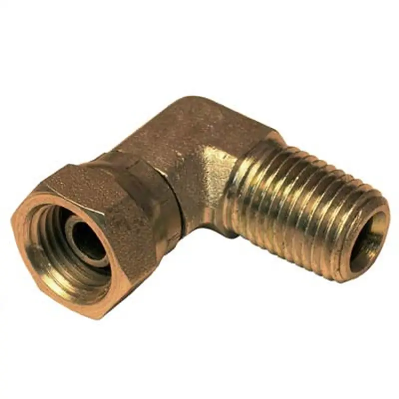 Pirate Brand 1/4-Inch Mnpt To 1/4-Inch F Swivel Elbow Fitting (90°) 1