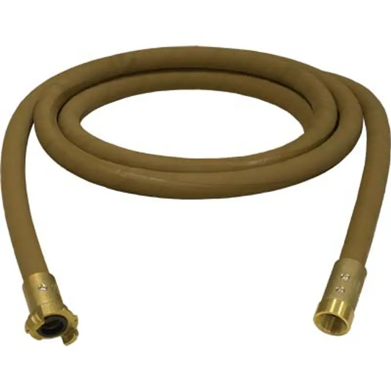 Pirate Brand 1 In Tan Blast Hose With Brass Couplings 1