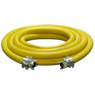 Pirate Brand 2 In Yellow Air Hose Assembly With Couplings 1