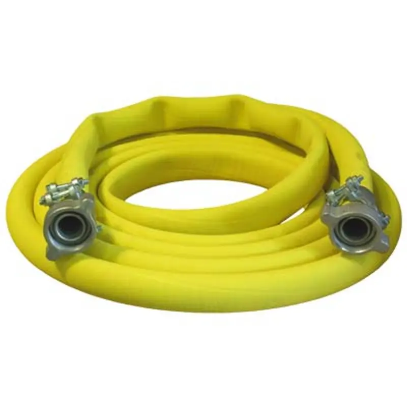 Pirate Brand 3" Yellow Air Hose Assembly With Couplings 1