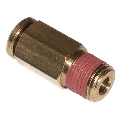 Pirate Brand 520-252 Straight Connector – Push-To-Connect, 1/4" Tube To 1/8" Male Pipe Thread 1