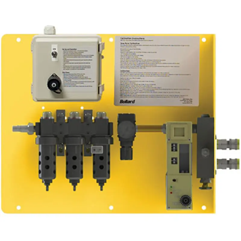 Pirate Brand Bullard® Cab Air Supply System – 30 Cfm Panel-Mount Unit With Co Monitor, Dual Outlets & Remote Alarm Jack 1