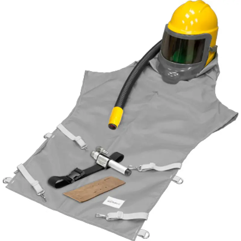 Pirate Brand Bullard Genvx Compressed Air Respirator – 38" Cape 38Vx, Ac1000 Cool Tube, Ce Certified, 1/4" Fitting 1