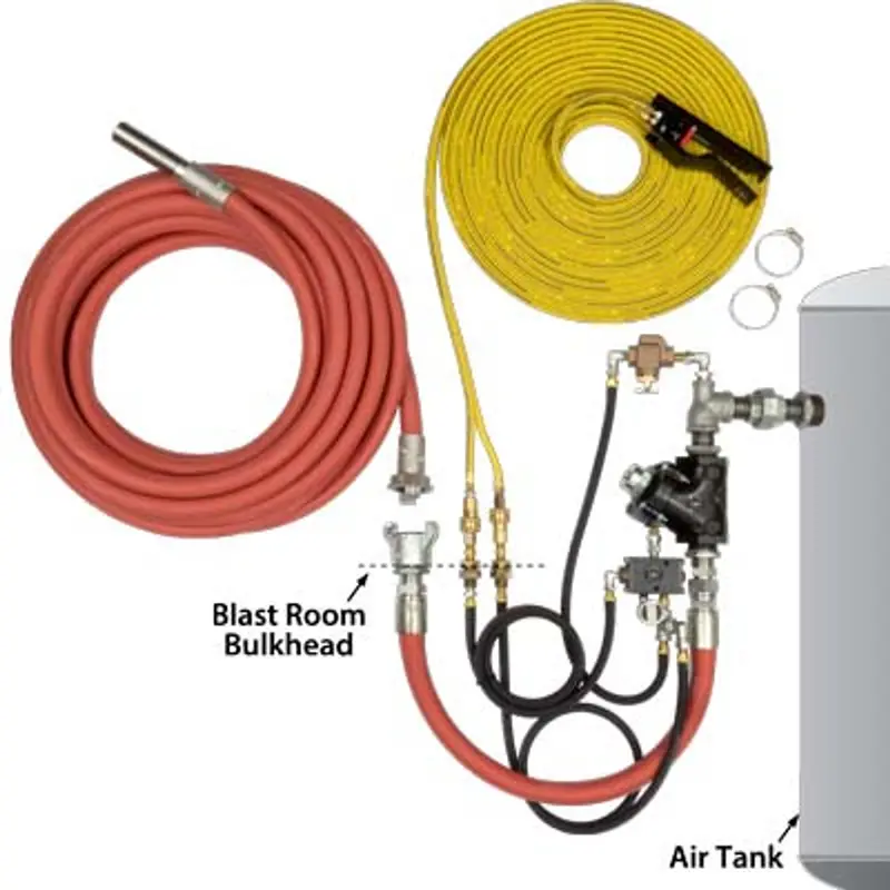 Pirate Brand Compressed Air Blow-Off Kit – Schmidt-Style, Pneumatic 1 Inch Nozzle Assembly 1