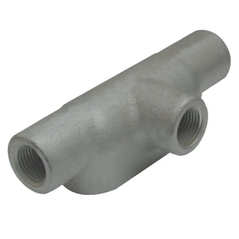 Pirate Brand Conduit Outlet Body – 0.5" Tee Connector, Schmidt-Style 1