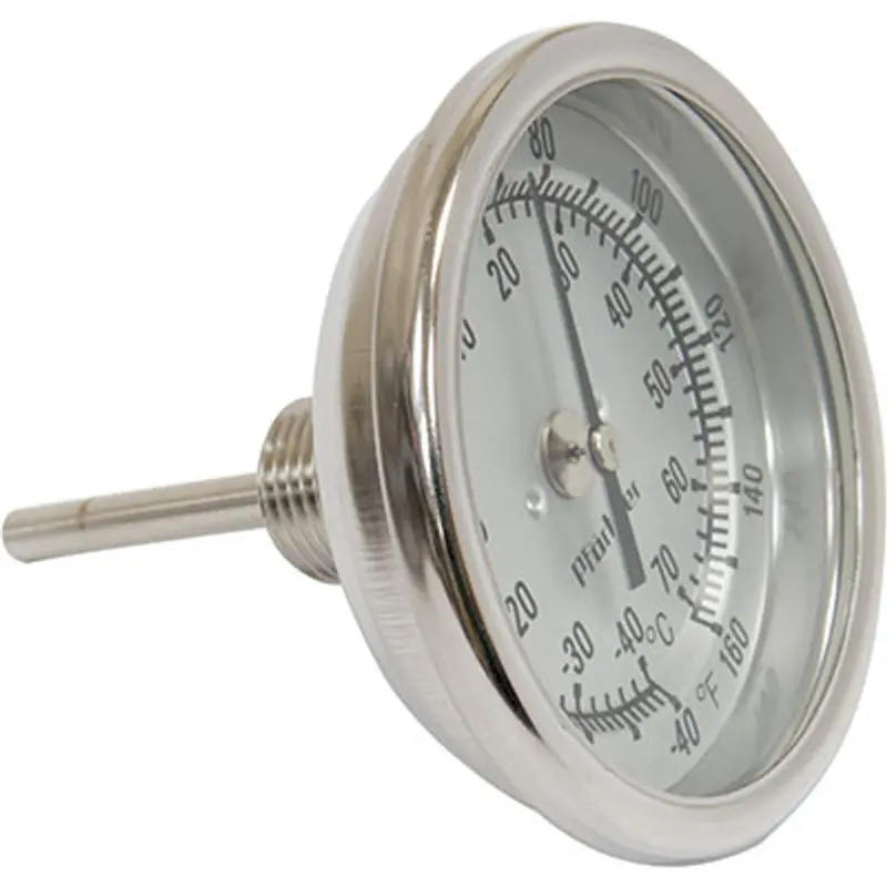Pirate Brand Dual-Scale Thermometer – Back-Mount Fahrenheit & Celsius Gauge, Schmidt-Style 1