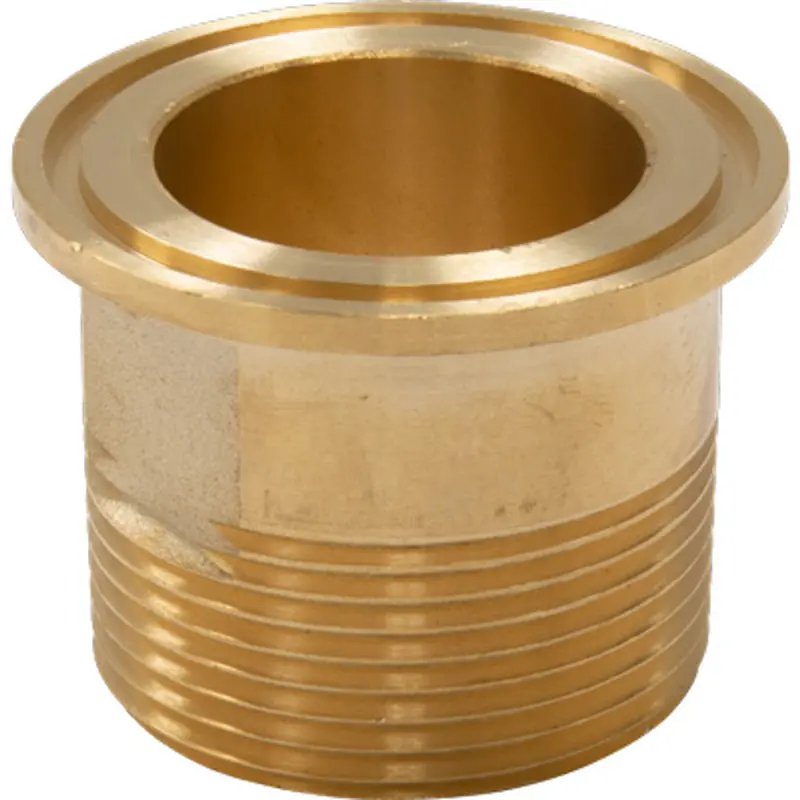 Pirate Brand Sanitary Clamp Fitting – 1-1/4 Inch Mnpt Brass Quick-Disconnect Adapter 1