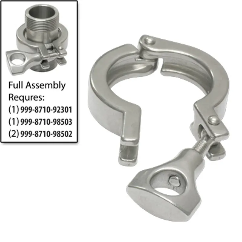 Pirate Brand Sanitary Clamp – Quick-Release Coupling Clamp Only (No Fittings) 1