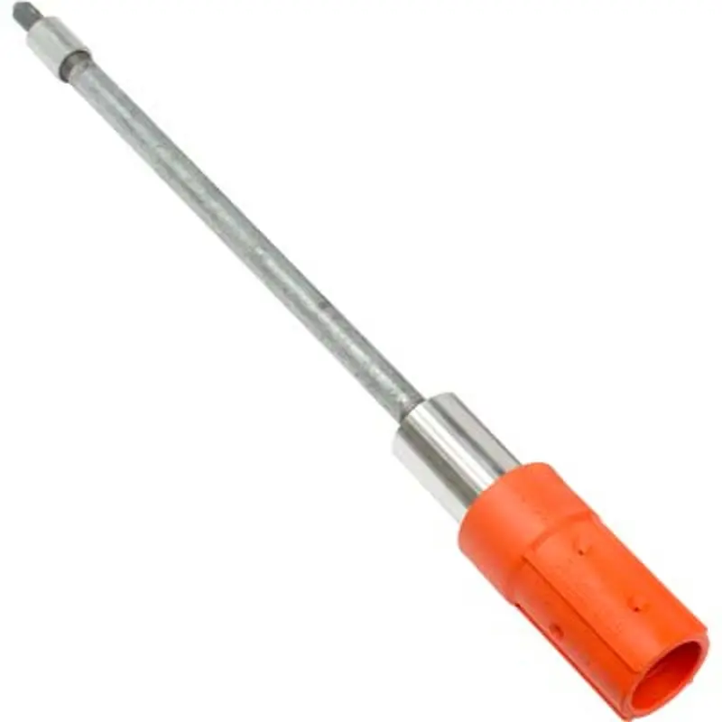 Pirate Brand Slimjim® Jr. Blasting Wand — 12" Schedule 80 Galvanized Pipe, 60° Tc Nozzle, 1/4" Bore, Brass Threads 1