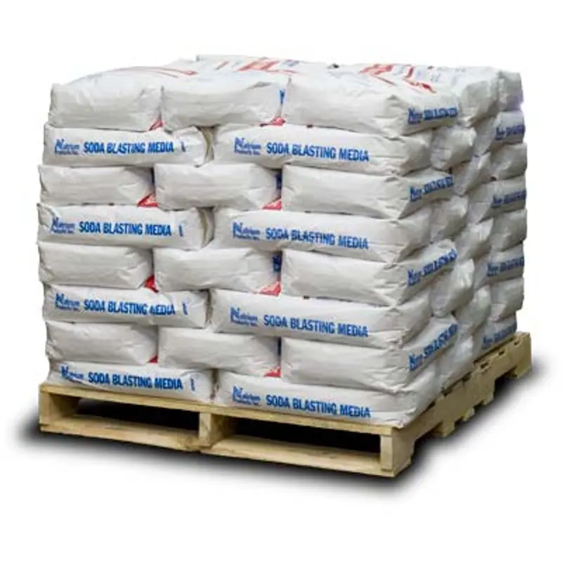 Pirate Brand Soda Blast Media – Formula 260, 58 Mesh, 50 Lb Bag 1