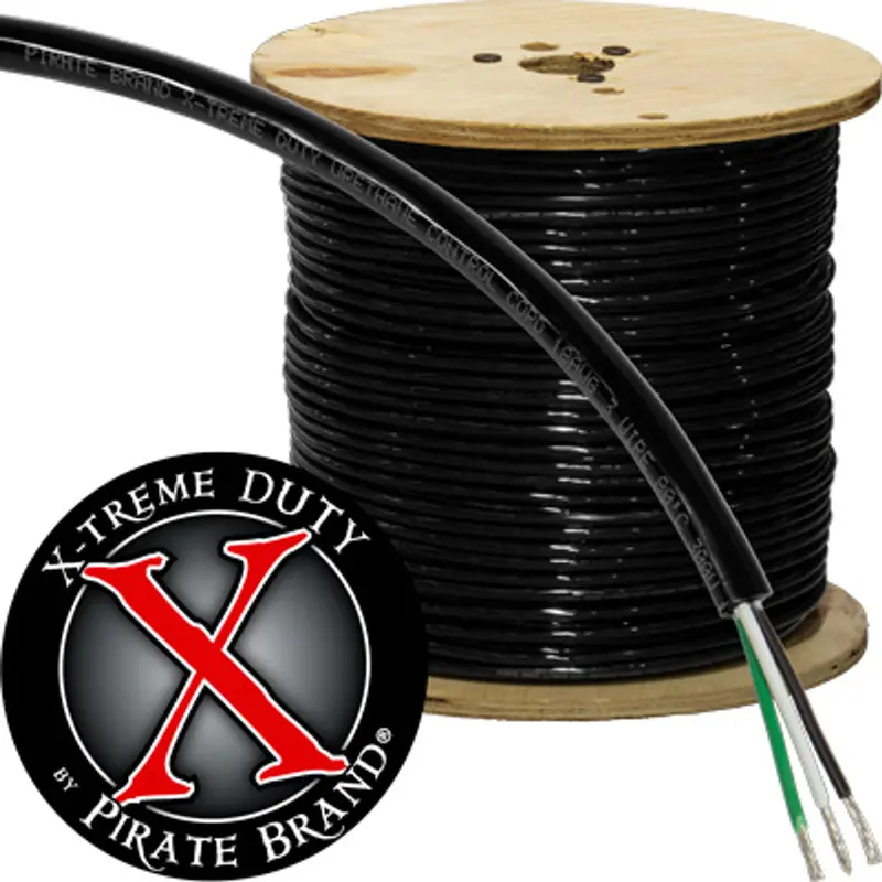Pirate Brand X-Treme Duty™ Control Cord – 18 Awg, 3-Conductor Urethane-Jacketed Cable (Priced Per 10-Foot Increment) 1