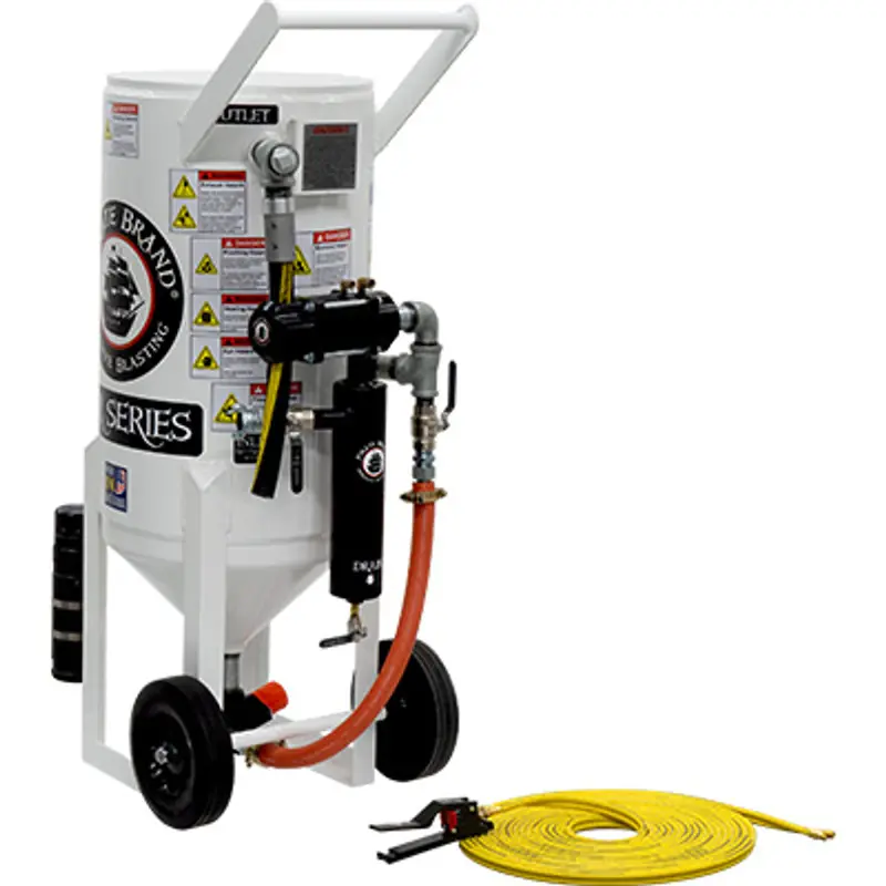 Pirate S-Series 3.5 Cu Ft. Base Abrasive Blasting System – Portable Pressure Blast Pot With Pneumatic Controls 1