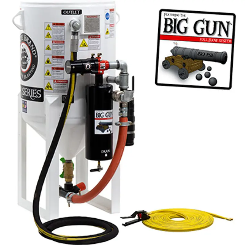 Pirate S-Series 6.5 Cu Ft Standard Single-Outlet Blast Pot With Pressure Release & Pneumatic Controls 1