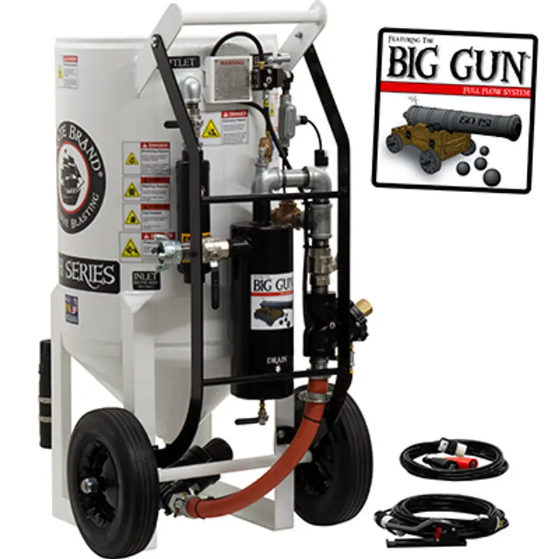 Pirate S-Series Big Gun Blast Pot – 6.5 Cu Ft, Portable, Pressure-Hold System With 12Vdc Controls 1