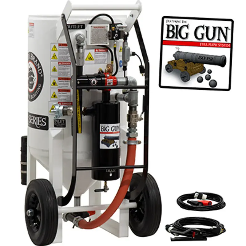 Pirate S-Series Big Gun Blast Pot – 6.5 Cu Ft, Portable, Pressure-Release System With 12Vdc Controls 1