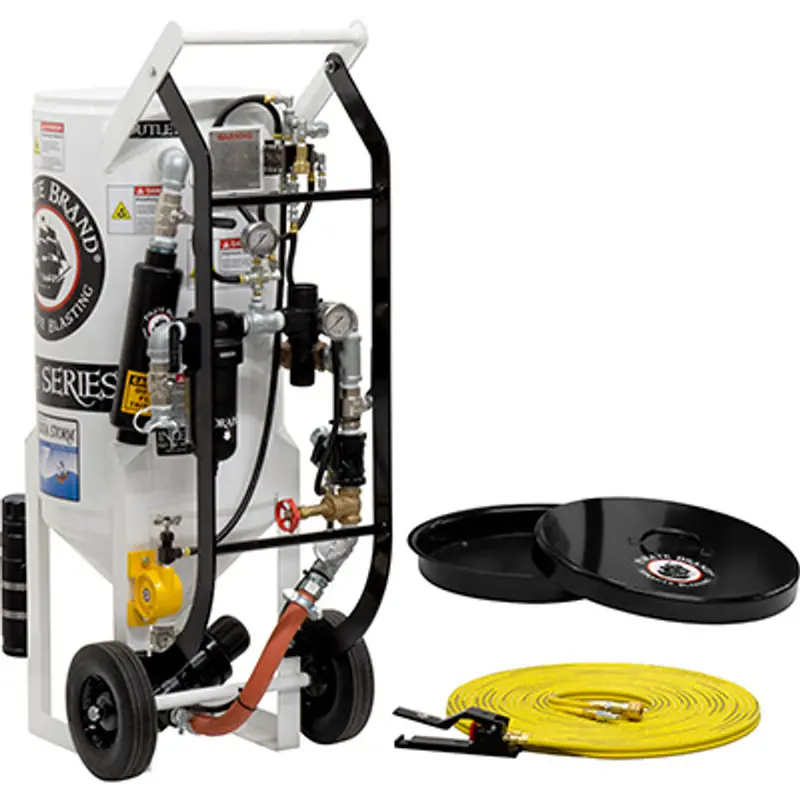 Pirate Soda Storm 3.5 Cu Ft Portable Blast Pot – Pressure Hold System, Pneumatic Controls (No Hose Or Nozzle) 1