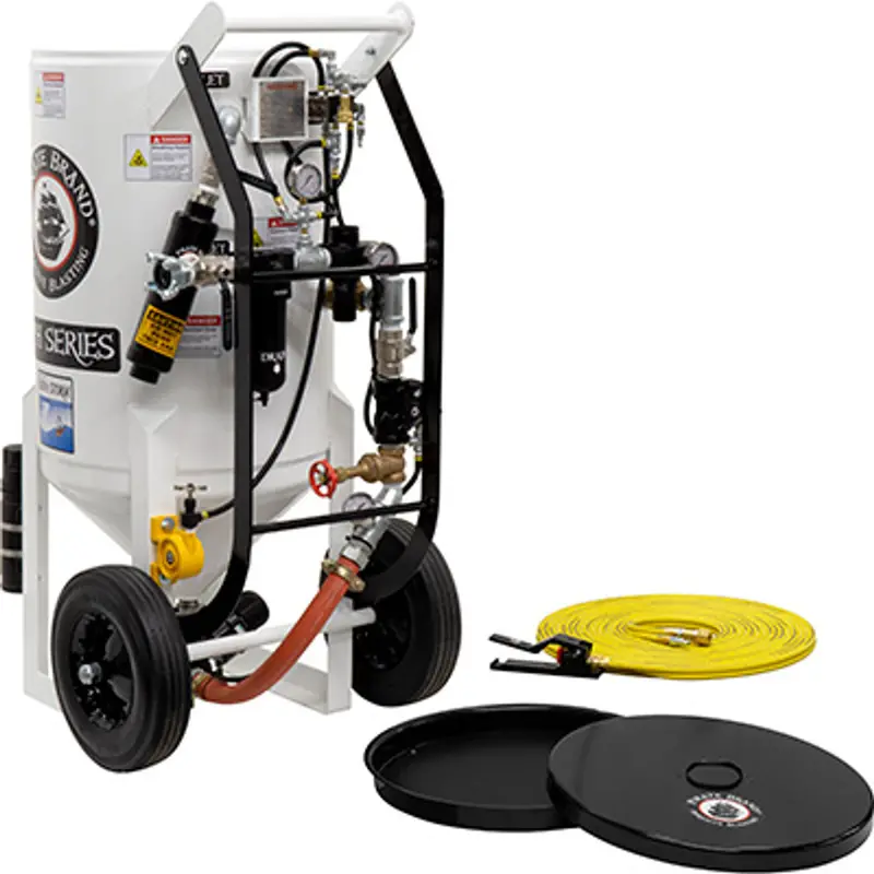 Pirate Soda Storm 6.5 Cu Ft Portable Blast Pot – Pressure Hold System, Pneumatic Controls (No Hose Or Nozzle) 1