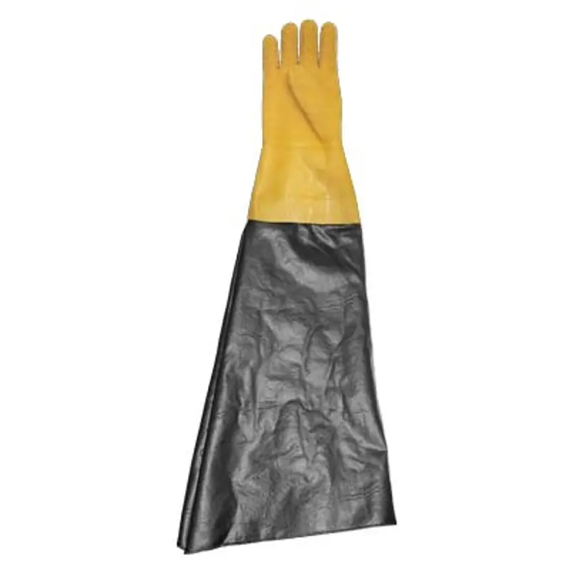 Pirate Textured Rubber Glove – Yellow, 8.5" Top Diameter × 26" Length 1